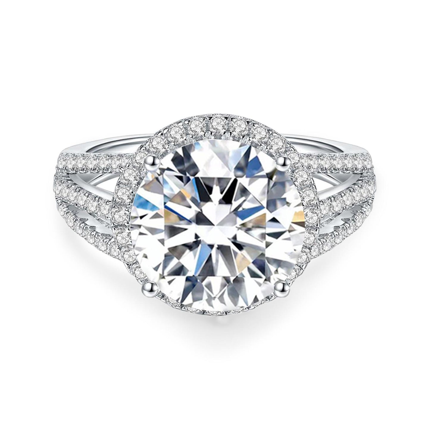 【#09】(Theater) 925 Sterling Silver Synthetic Moissanite ring