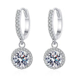 【#46】(Maisie)925Sterling Silver Synthetic Moissanite earrings