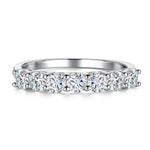 【#02】(7 Princess)925 Sterling Silver Synthetic Moissanite rings