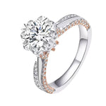 【#A382】(Tonino)925 Sterling Silver Synthetic Moissanite rings