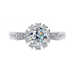 【#146】(Ali)925 Sterling Silver Synthetic Moissanite Rings