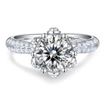 【#JZ150】(Destin) 925 Sterling Silver Synthetic Moissanite ring