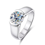 【#150】(Annette)925 Sterling Silver Synthetic Moissanite Rings