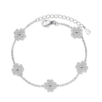 【#158】(Astrid)925 Sterling Silver Synthetic Moissanite Bracelet