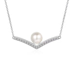 【#161】(Daphne)925 Sterling Silver Synthetic Moissanite Necklace