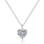 【#162】(Luna)925 Sterling Silver Synthetic Moissanite Necklace