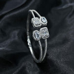 【#167】(Penelope)925 Sterling Silver Synthetic Moissanite Bracelet