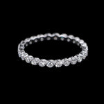 【#178】(Christine)925 Sterling Silver Synthetic Moissanit Ring