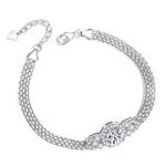 【#186】(Clara) 925 Sterling Silver Synthetic Moissanite Bracelet