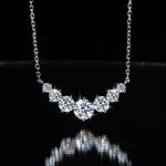 【#189】(Chappell) 925 Sterling Silver Synthetic Moissanite Necklace