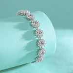 【#190】(Constance) 925 Sterling Silver Synthetic Moissanite Bracelet