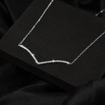 【#191】(Caroline) 925 Sterling Silver Synthetic Moissanite Necklace