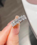 【#192】(Christy)925 Sterling Silver Synthetic Moissanite rings