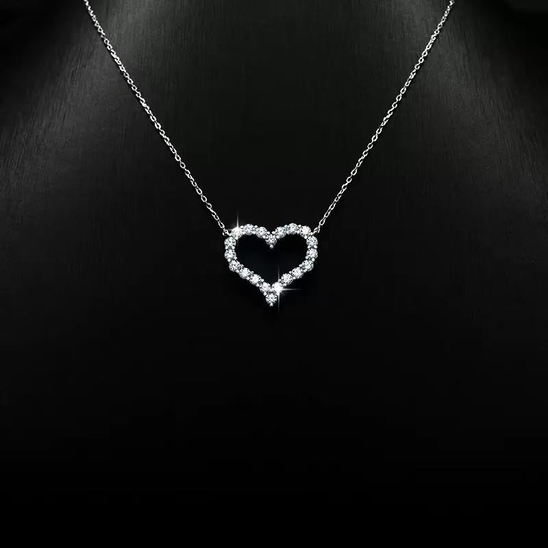 【#193】(Clare) 925 Sterling Silver Synthetic Moissanite Necklace