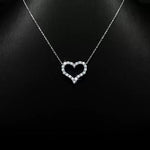 【#193】(Clare) 925 Sterling Silver Synthetic Moissanite Necklace