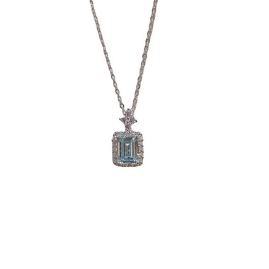【#A317】(Belinda)925 Sterling Silver Synthetic Moissanite Necklace