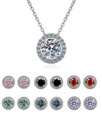 【#A318】(Leo)925 Sterling Silver Synthetic Moissanite Necklace
