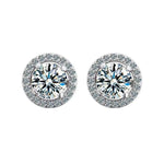 【#A316】(Greta)925Sterling Silver Synthetic Moissanite Earrings