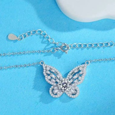 【#A325】(Iona)925 Sterling Silver Synthetic Moissanite Necklace