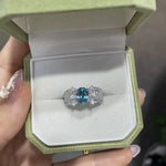 【#504】(Maynard)925 Sterling Silver Synthetic Ring