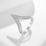 【#507】(Maxwell)925 Sterling Silver Synthetic Moissanite Ring