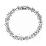 【#510】(Moon)925 Sterling Silver Synthetic Moissanite Bracelet