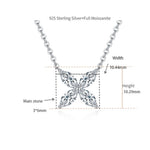 【#501】(Maxine) 925 Sterling Silver Synthetic Moissanite Set