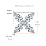 【#501】(Maxine) 925 Sterling Silver Synthetic Moissanite Set
