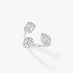 【#516】(Macy)925 Sterling Silver Synthetic Moissanite Ring