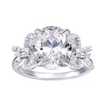 【#514】(Magee)925 Sterling Silver Synthetic Moissanite Ring