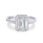 【#21】(Layla) 925 Sterling Silver Synthetic Moissanite ring