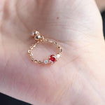 【#245】(Fitch)925 Sterling Silver Synthetic Moissanite Ring
