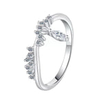 【#251】(Farley) 925 Sterling Silver Synthetic Moissanite ring