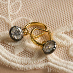 【#M259】(Clover)925Sterling Silver Synthetic Moissanite Earrings
