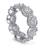 【#A261】(Gavin)925 Sterling Silver Synthetic Moissanite Ring