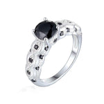 【#A263】(Crystal)925 Sterling Silver Synthetic Moissanite ring