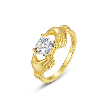 【#A265】(Charles)925 Sterling Silver Synthetic Moissanite Ring
