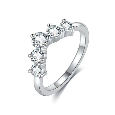 【#A300】(Harmony) 925 Sterling Silver Synthetic Moissanite rings