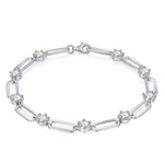 【#A301】(Hope) 925 Sterling Silver Synthetic Moissanite Bracelet