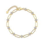 【#A301】(Hope) 925 Sterling Silver Synthetic Moissanite Bracelet