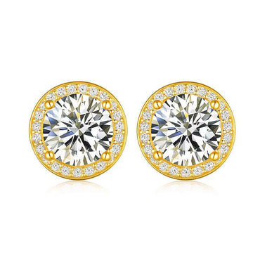 【#A302】(Madeline)925 Sterling Silver Synthetic Moissanite earrings