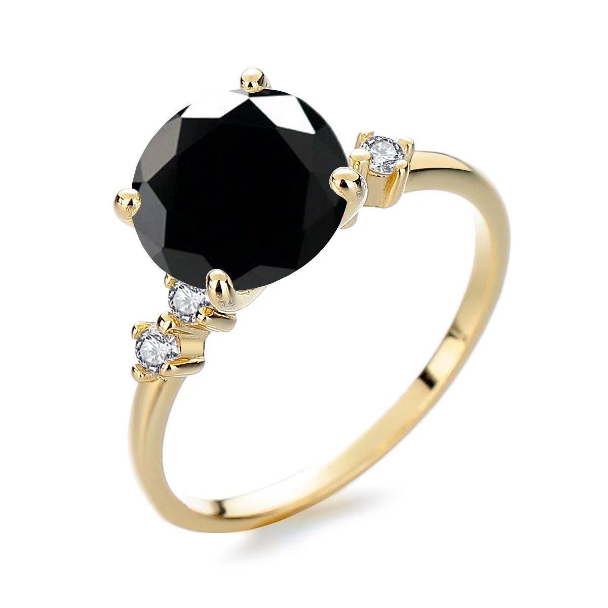 【#A328】 (Tiana) 925 Sterling Silver Synthetic Moissanite Ring