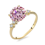 【#A328】 (Tiana) 925 Sterling Silver Synthetic Moissanite Ring