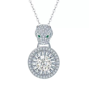 【#A352】(Jaime)925 Sterling Silver Synthetic Moissanite Necklace