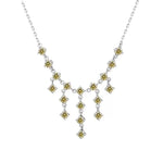 【#A359】(Noor)925 Sterling Silver Synthetic Moissanite Necklace