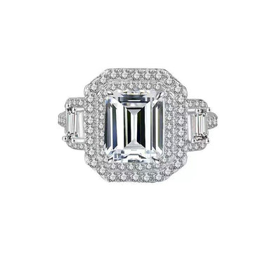 【#A360】 (Nia) 925 Sterling Silver Synthetic Moissanite Ring