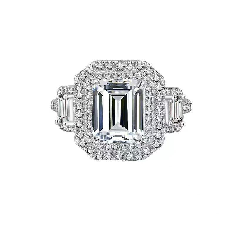 【#A360】 (Nia) 925 Sterling Silver Synthetic Moissanite Ring