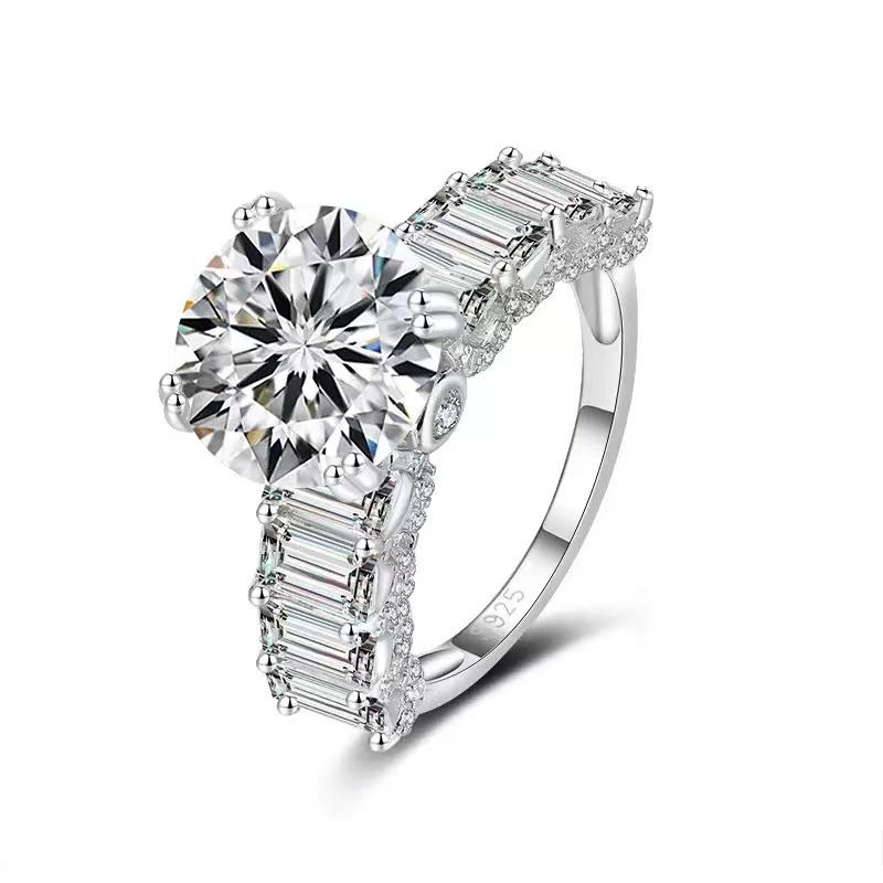 【#A362】(Nerine)925 Sterling Silver Synthetic Moissanite Rings