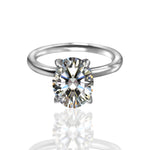 【#28】(Rita) 925 Sterling Silver Synthetic Moissanite ring