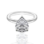 【#29】(Faye) 925 Sterling Silver Synthetic Moissanite ring